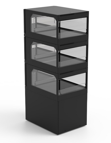 RPI VIHD3-SQ-CO-VARIO-BL 23 1/2" Heated Display Case