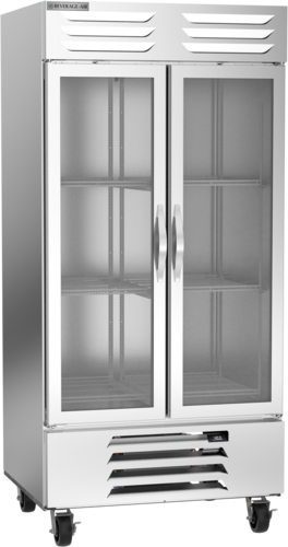 Beverage-Air FB35HC-1G 39 1/2" 2 Section Glass Door Reach-In Freezer