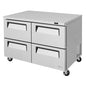 Turbo Air TUR-48SD-D4-N 48 1/4" Undercounter Refrigerator