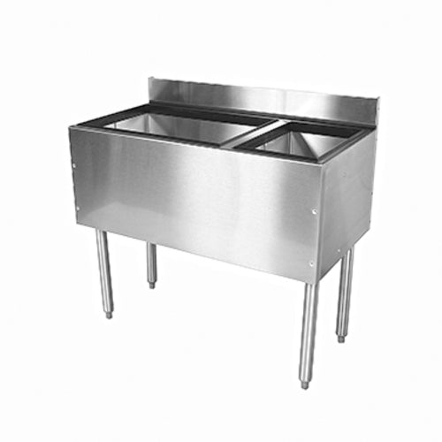 Glastender C-CBA-36R-CP10 36" Underbar Ice Bin / Cocktail Station