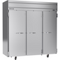 Beverage-Air HF3HC-1S 78" 3 Section Solid Door Reach-In Freezer