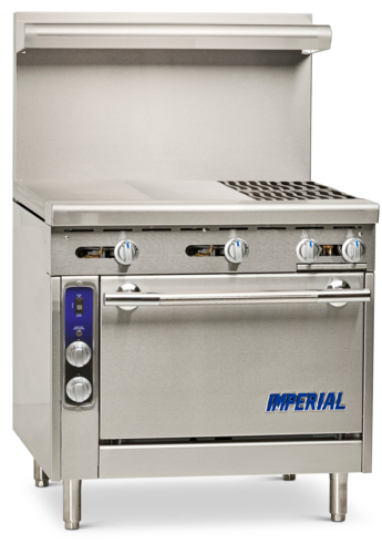 Imperial IHR-2HT-2-C 36" 2 Burner Gas Heavy Duty Range