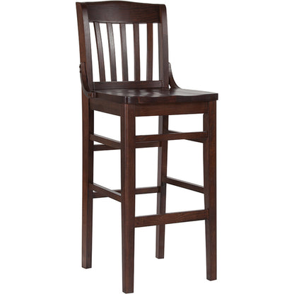 Flash Furniture XU-DG-W0006BAR-WAL-GG 18 1/2" Barstool