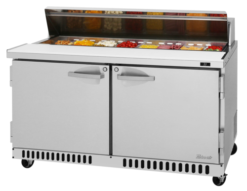 Turbo Air PST-60-FB-N 60 1/4" 16 Pan Sandwich / Salad Prep Table