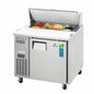 Everest EPR1-24 35 5/8" 1 Door 9 Pan Sandwich / Salad Prep Table