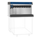 Follett VU300B8RP 40 7/8" In-Counter Soda Ice & Beverage Dispenser