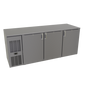 Glastender C1FL72 72" Solid Door Back Bar Cooler