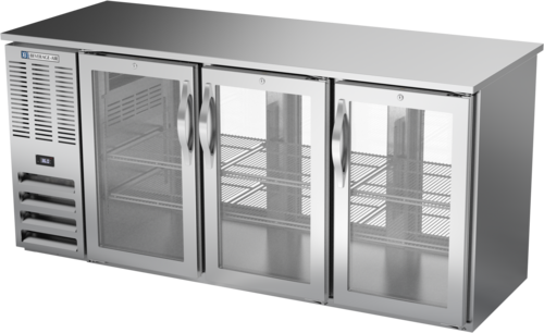 Beverage-Air BBN72HC-G-PT-S 72" Glass Door Back Bar Cooler