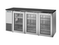 True TBB24-72-3G-Z1-BST-S-1 72 1/8" Glass Door Back Bar Cooler