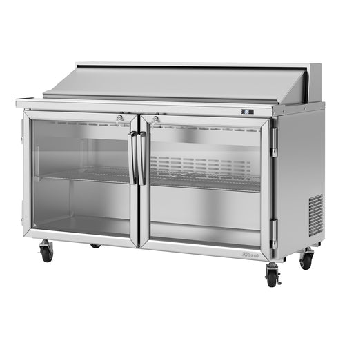 Turbo Air PST-60-G-N 60 1/4" 2 Doors 16 Pan Sandwich / Salad Prep Table