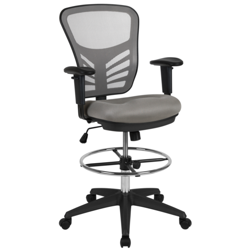 Flash Furniture HL-0001-1CBLACK-LTGY-GG 25 1/4" Dining Chair