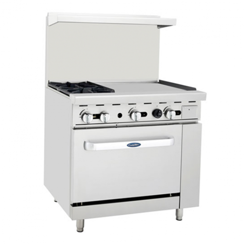 Atosa AGR-2B24GR-NG 36" 2 Burner Gas Restaurant Range