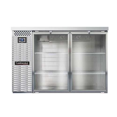 Continental Refrigerator BB50SNSSGD 50" Solid Door Back Bar Cooler