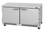 Turbo Air PUR-60-FB-N 60 1/4" Solid Door Undercounter Refrigerator
