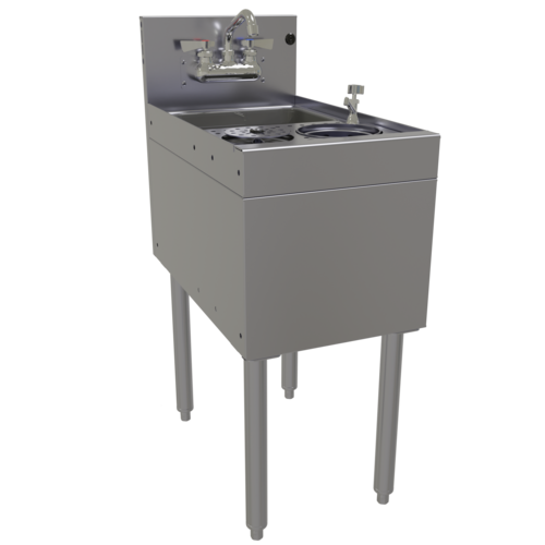 Glastender MTS-14 14" Underbar Sink
