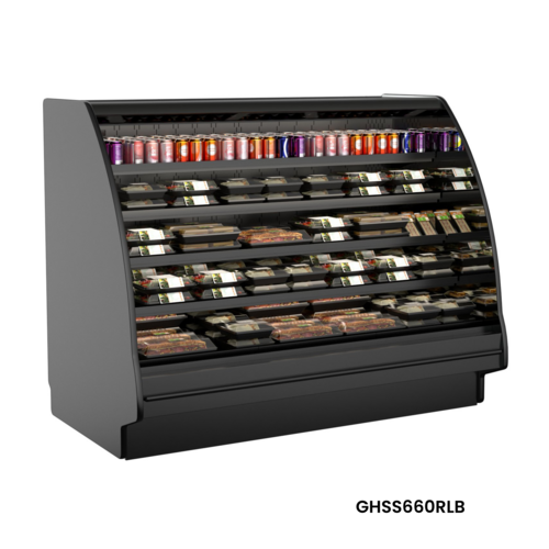 Structural Concepts GHSS860RLB (CURVED) 99 3/4" Refrigerated Display Case