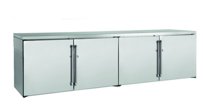 Perlick BBR96 96" Solid Door Back Bar Cooler