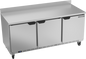 Beverage-Air WTR72AHC 72" 3 Doors Worktop Refrigerator