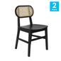 Flash Furniture SK-220902-NATBLK-GG 17 1/2" Dining Chair