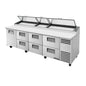 True TPP-AT-119D-6-HC 119 1/4" 1 Door Pizza Prep Table