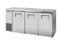 True TBB24-72-3S-Z1-SFT-S-1 72 1/8" Solid Door Back Bar Cooler