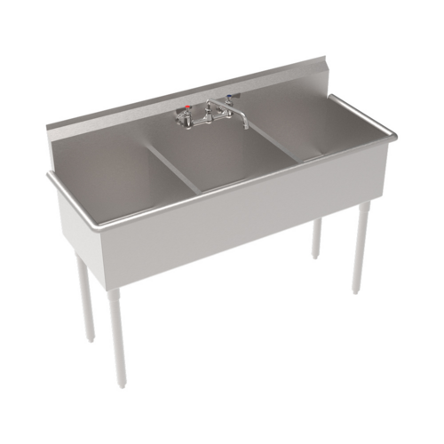 Krowne BS-1818-3 66" Compartment Sink