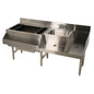 Advance Tabco CRU-60L-7 59" Underbar Ice Bin / Cocktail Station