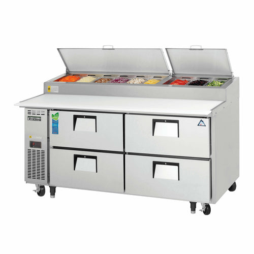 Everest EPPR2-D4 71" 4 Drawer Pizza Prep Table