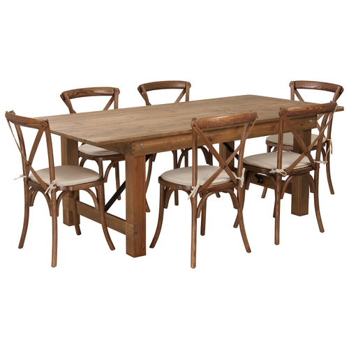 Flash Furniture XA-FARM-9-GG Dining Set