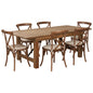 Flash Furniture XA-FARM-9-GG Dining Set