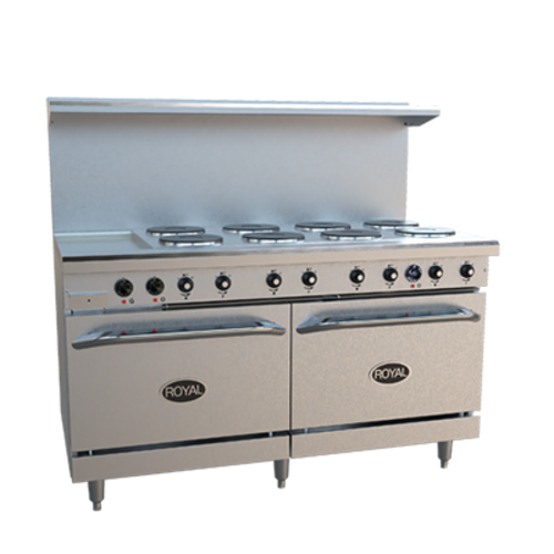 Royal Range RRE-8GT12-CC 60" Electric Restaurant Range