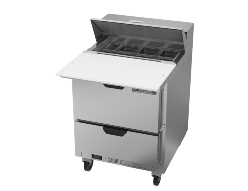 Beverage-Air SPED27HC-C 27" 2 Drawer 9 Pan Sandwich / Salad Prep Table