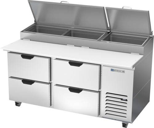 Beverage-Air DPD67HC-4 67" 4 Drawer Pizza Prep Table