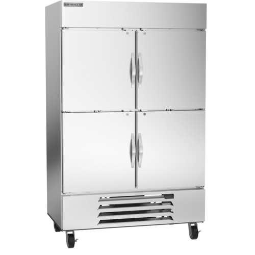 Beverage-Air HBF49HC-1-HS 52" 2 Section Solid Door Reach-In Freezer