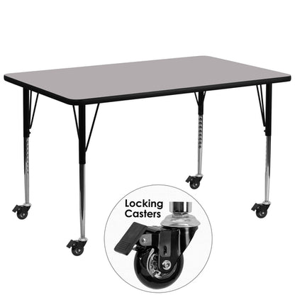 Flash Furniture XU-A3072-REC-GY-T-A-CAS-GG Dining Table