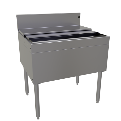 Glastender IBB-30-CP10 30" Underbar Ice Bin / Cocktail Station