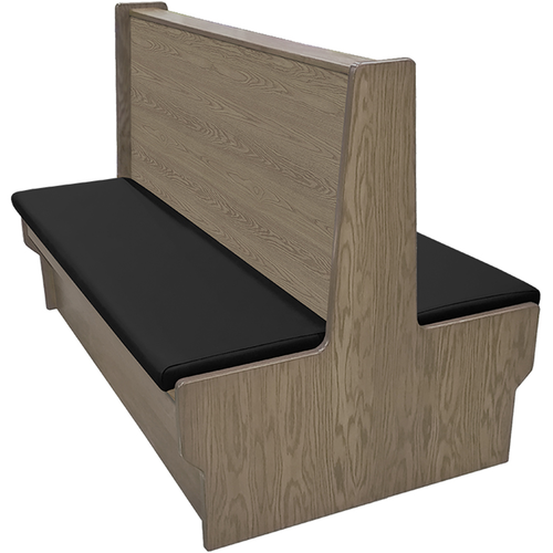 Oak Street SHEP-7242-DBL-VSWB 72" Booth