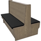 Oak Street SHEP-7242-DBL-VSWB 72" Booth