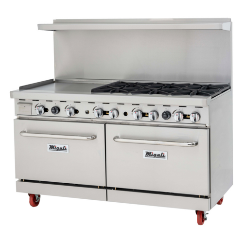 Migali C-RO6B-24GL-LP 60" Gas Restaurant Range