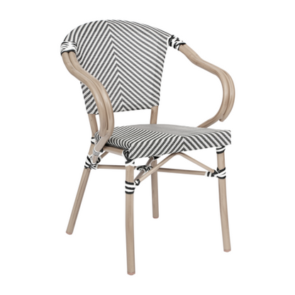 Flash Furniture SDA-ADS642108-BLKWH-LTNAT-GG 12" Dining Chair