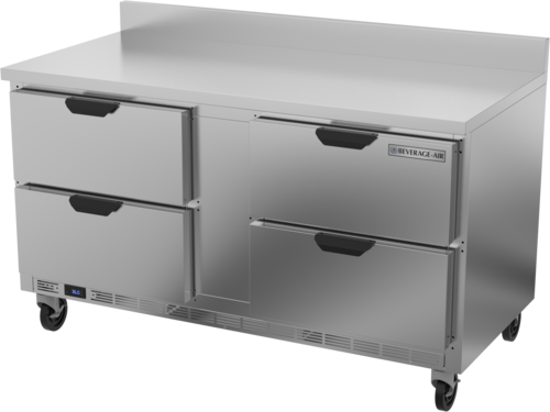 Beverage-Air WTRD60AHC-4-FIP 60" 4 Drawer Worktop Refrigerator
