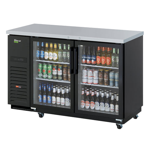 Turbo Air TBB-2SGD-N 58 3/4" Glass Door Back Bar Cooler