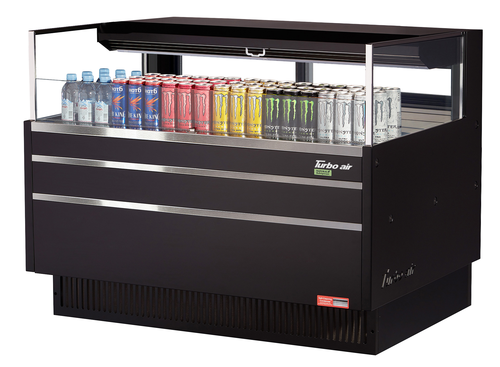 Turbo Air TOM-48L-UFD-W(B)-1S-N 46 3/4" Open Air Merchandiser