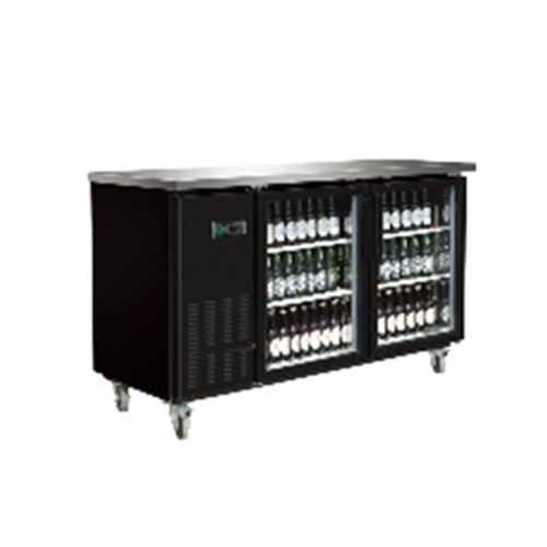 Entree BB-2D-70-G-SI-HC 69" Solid Door Back Bar Cooler