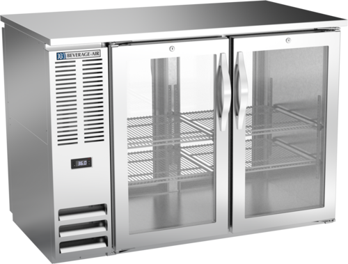 Beverage-Air BBN48HC-G-PT-S 48" Glass Door Back Bar Cooler