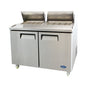 Atosa MSF8307GR 60 1/4" 2 Doors 24 Pan Mega Top Sandwich / Salad Prep Table