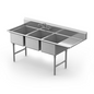 Winholt WS3T1824RD24 84 1/2" Compartment Sink
