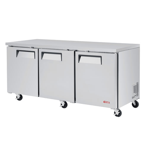 Turbo Air EUR-72-N-V 72 5/8" Solid Door Undercounter Refrigerator