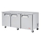 Turbo Air EUR-72-N-V 72 5/8" Solid Door Undercounter Refrigerator