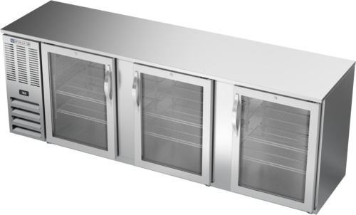 Beverage-Air BBN94HC-G-S 94" Glass Door Back Bar Cooler